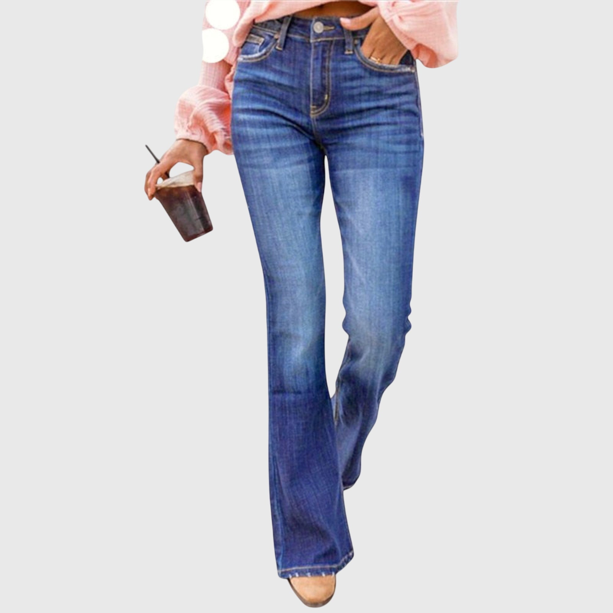 Beatrice | High-Waisted Flared Trousers