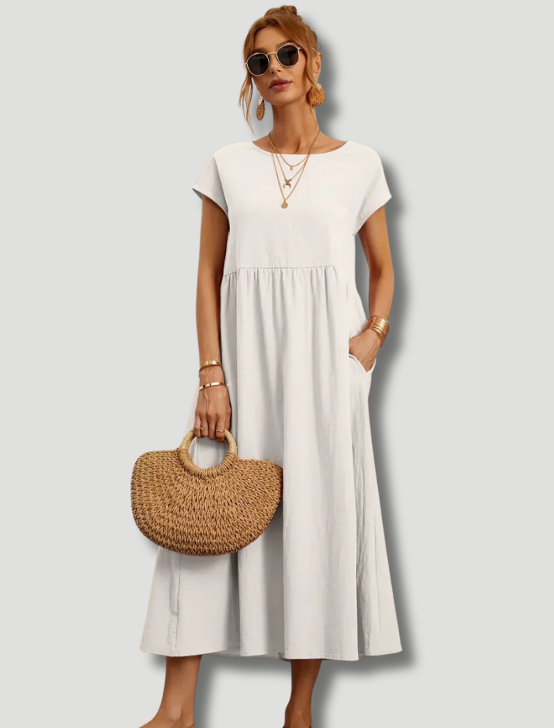 Gabrielle™ — Timeless Elegance Fluid Midi Dress