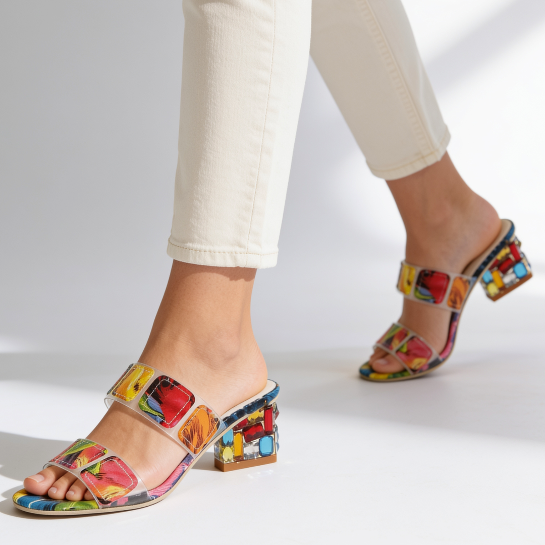Cassie Jewel Heel Sandals