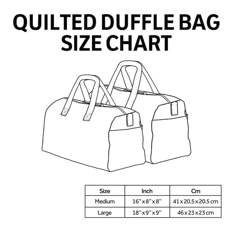 Vintage Camper Quilted Duffle Bag