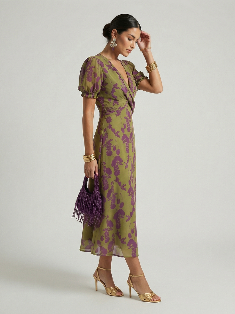 Candace™ | Relaxed Floral Midi Dress