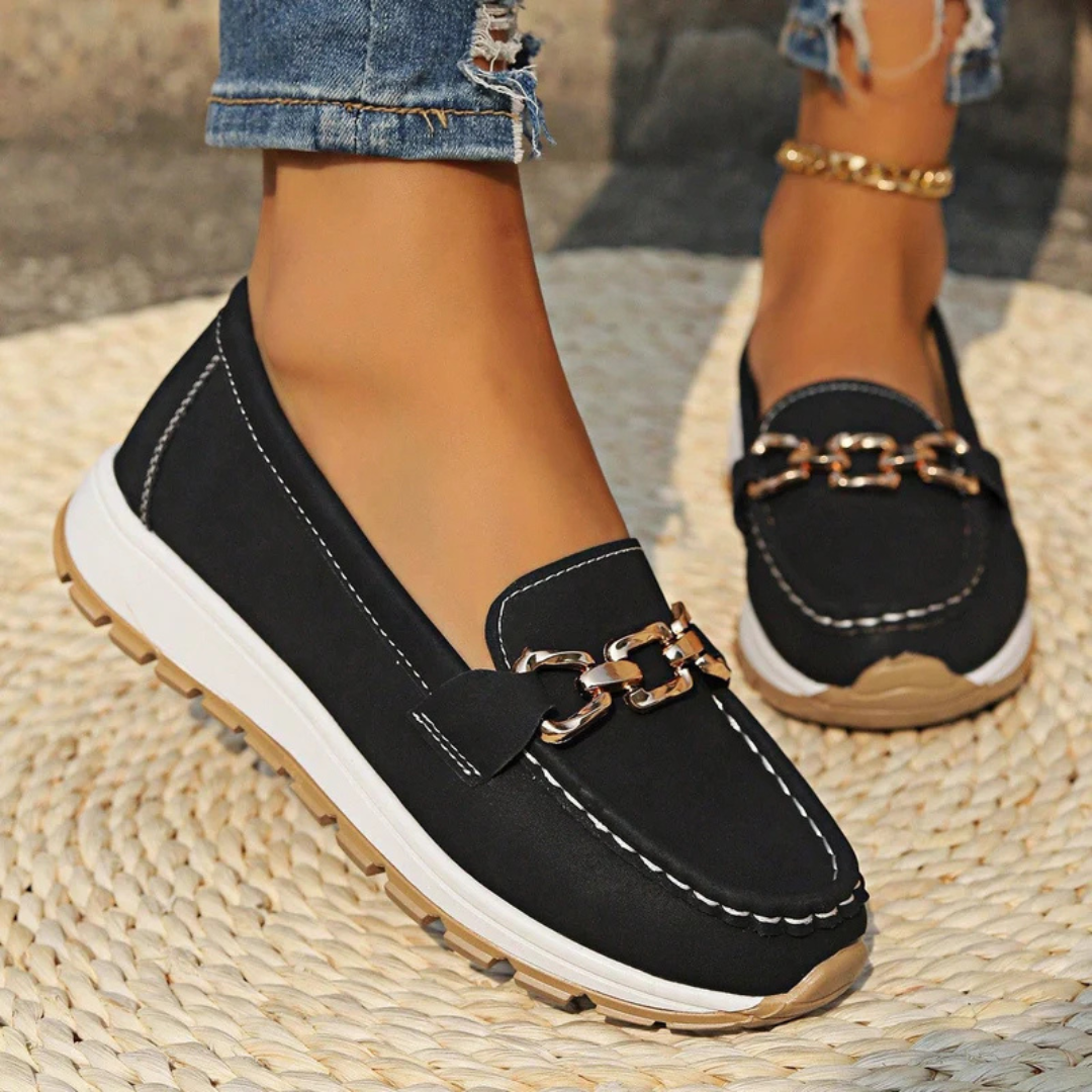 Azaria™ | Comfortable Flat Buckle Loafers