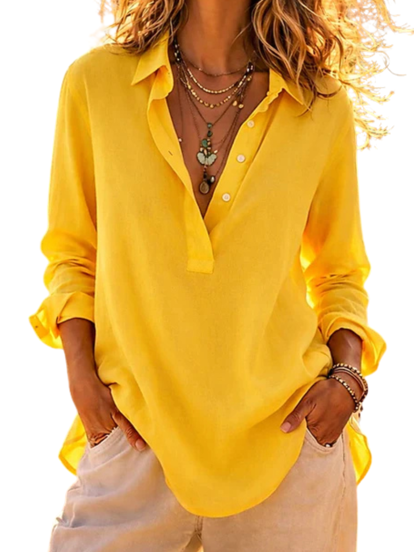 Allison™ | Comfortable Casual Button Front Blouse