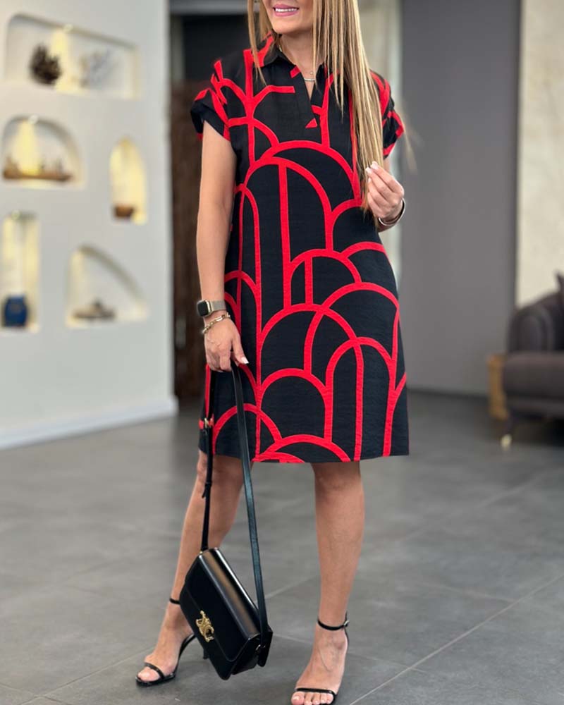 Clarity™ | Modern Geometric Everyday Casual Dress