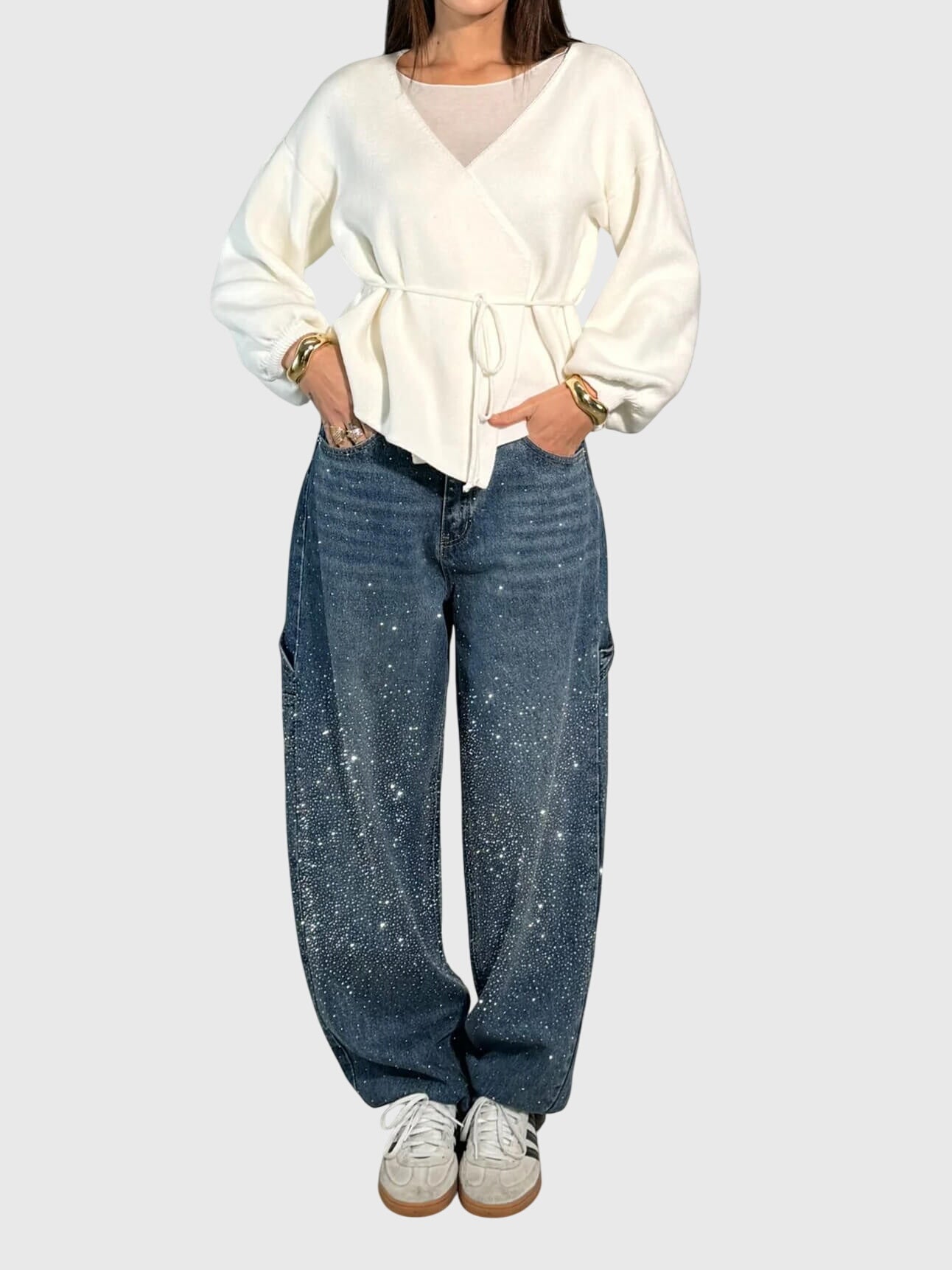 Camryn | Sparkle Wide-Leg Pants