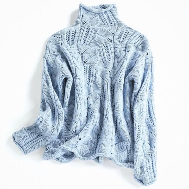 Mia | Cashmere Cable Knit Sweater