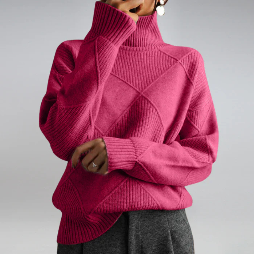 Sophia | Turtleneck Knit Sweater