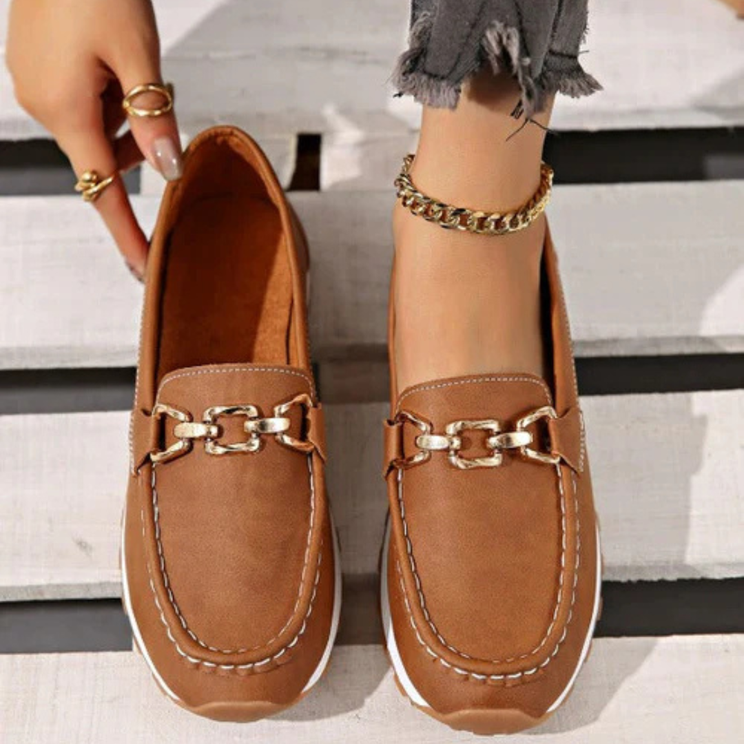 Azaria™ | Comfortable Flat Buckle Loafers