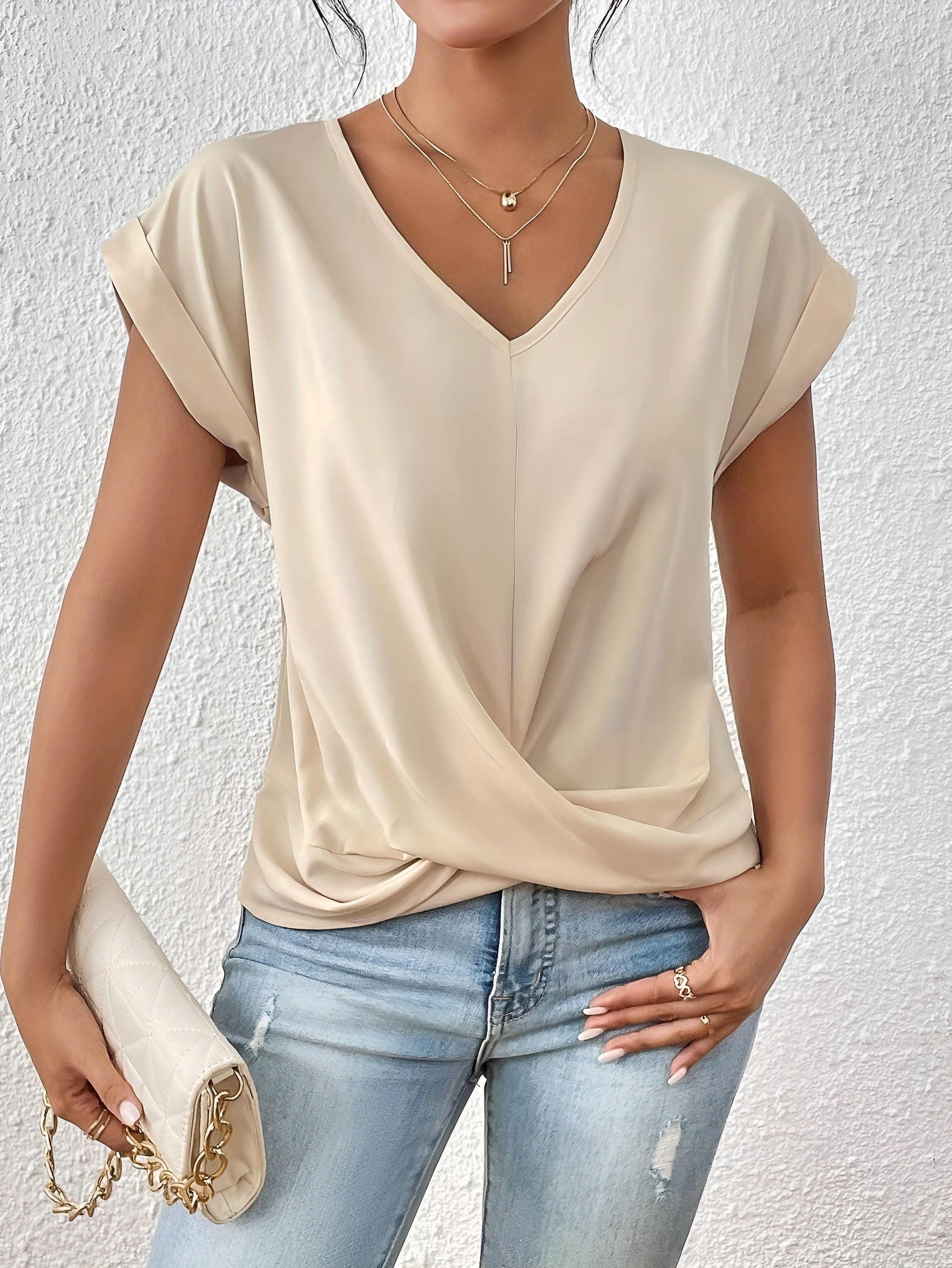 Colorful V-Neck Tee
