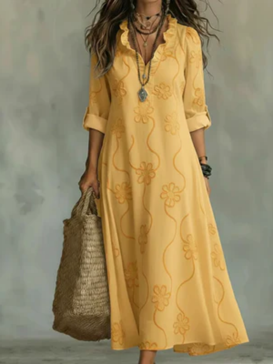 Sienna™ | Tummy-Covering Floral Summer Dress