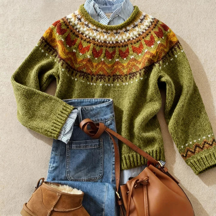 Jasmine™ | Classic Vintage Knit Sweater