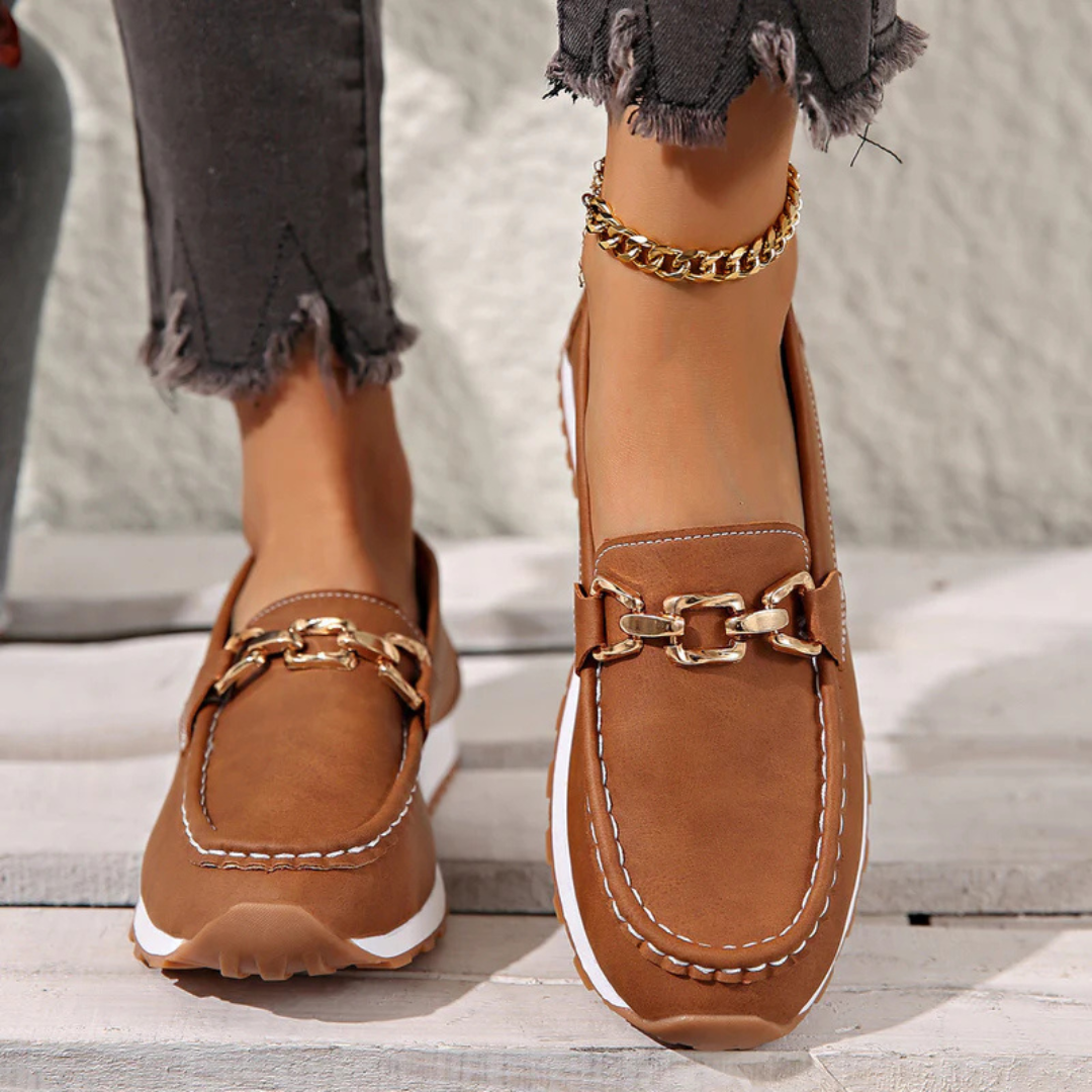 Azaria™ | Comfortable Flat Buckle Loafers