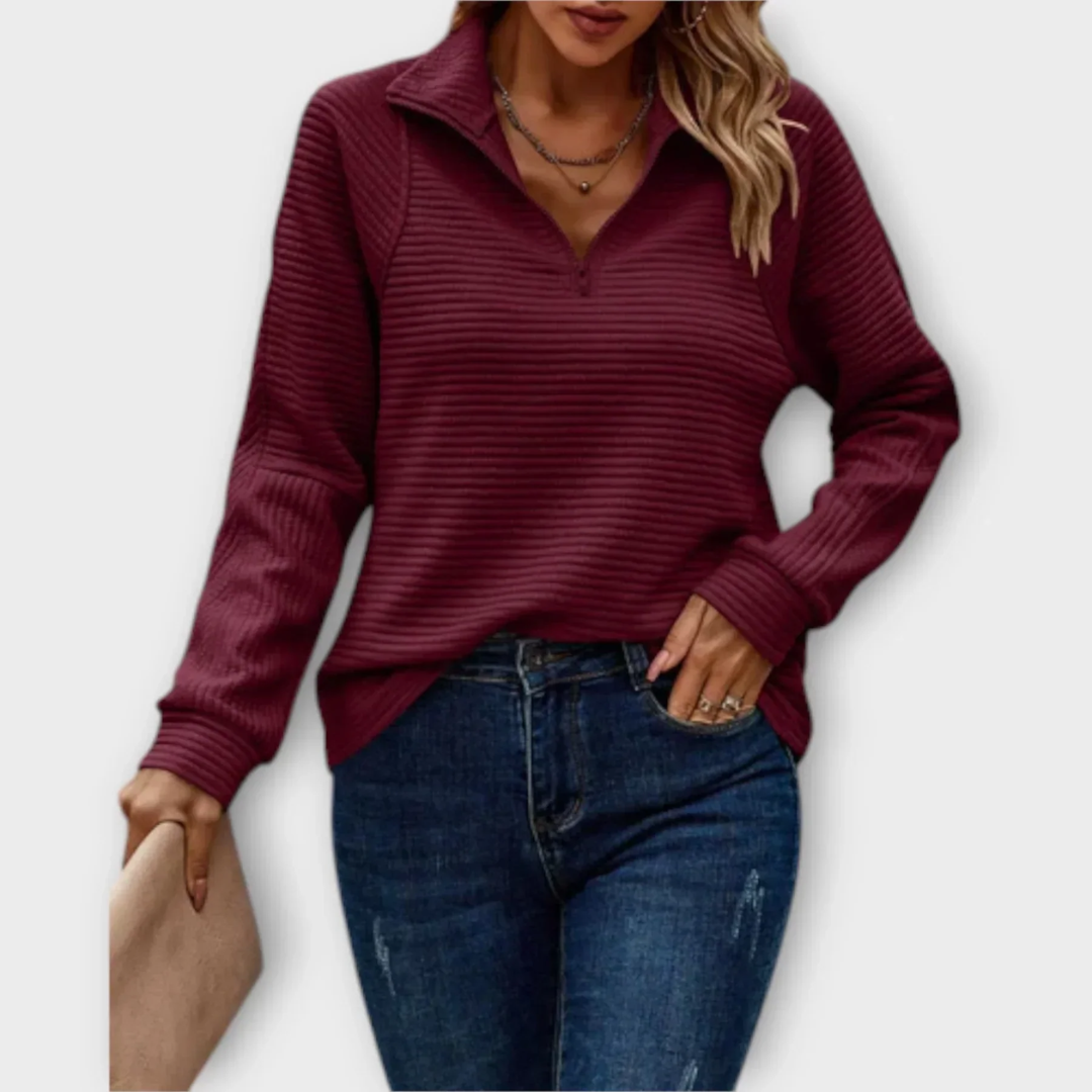 Seliora™ | Casual Half-Zip Pullover