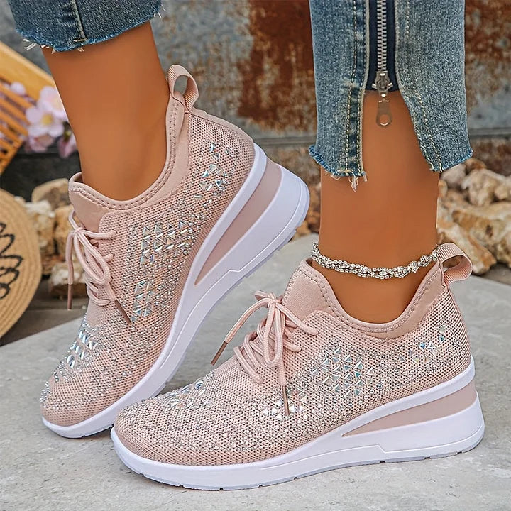 Bonnie | Orthopedic Rhinestone Comfort Sneakers