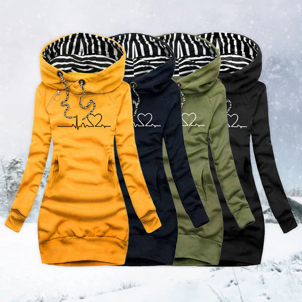 Olivia | Printed sweater dress Heartbeat