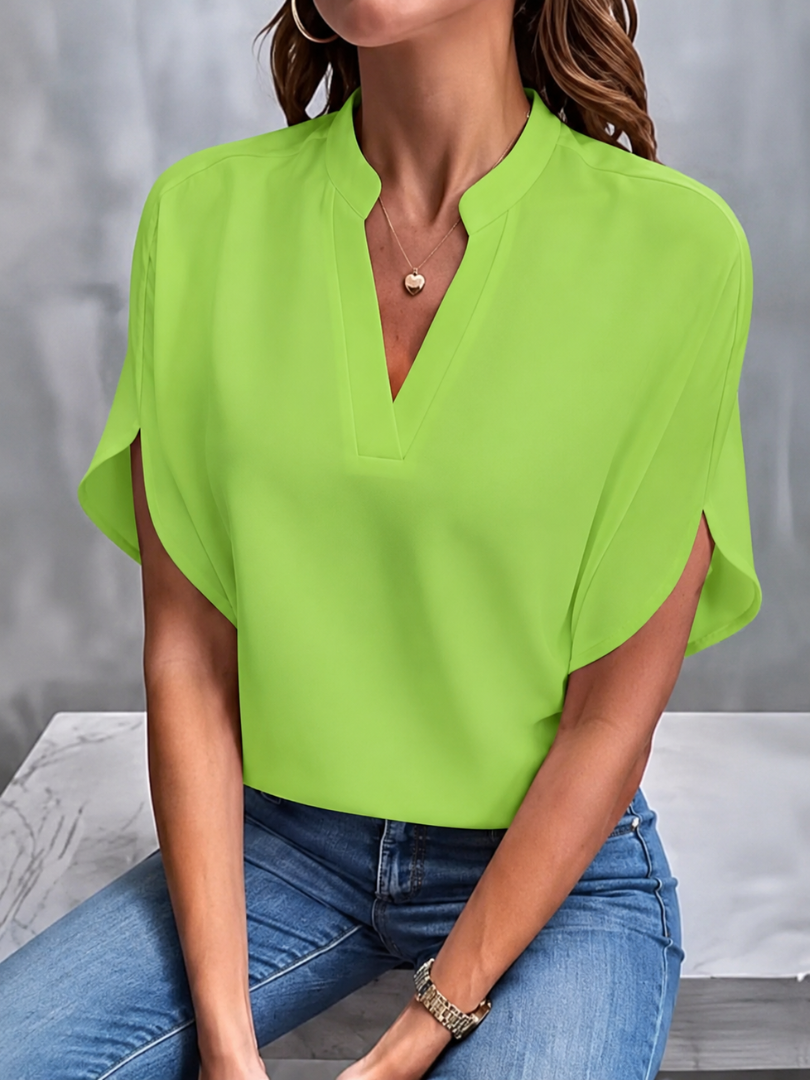 Margaux™ | Elegant Everyday V-Neck Blouse