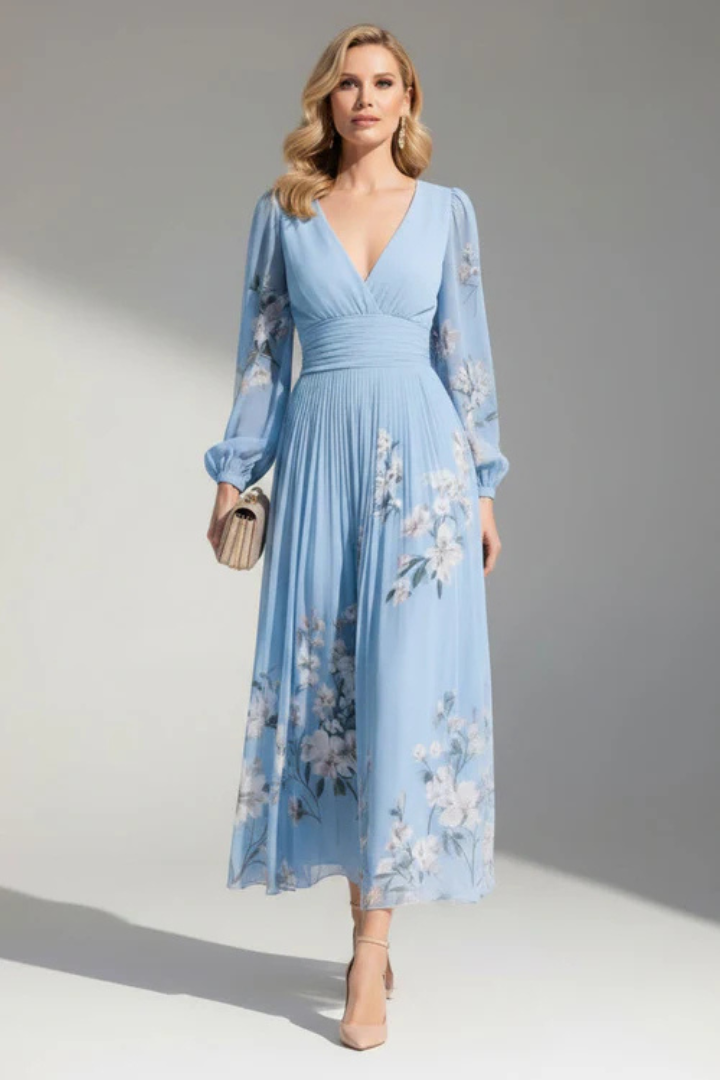 Carol™ | Elegant Floral Midi Dress