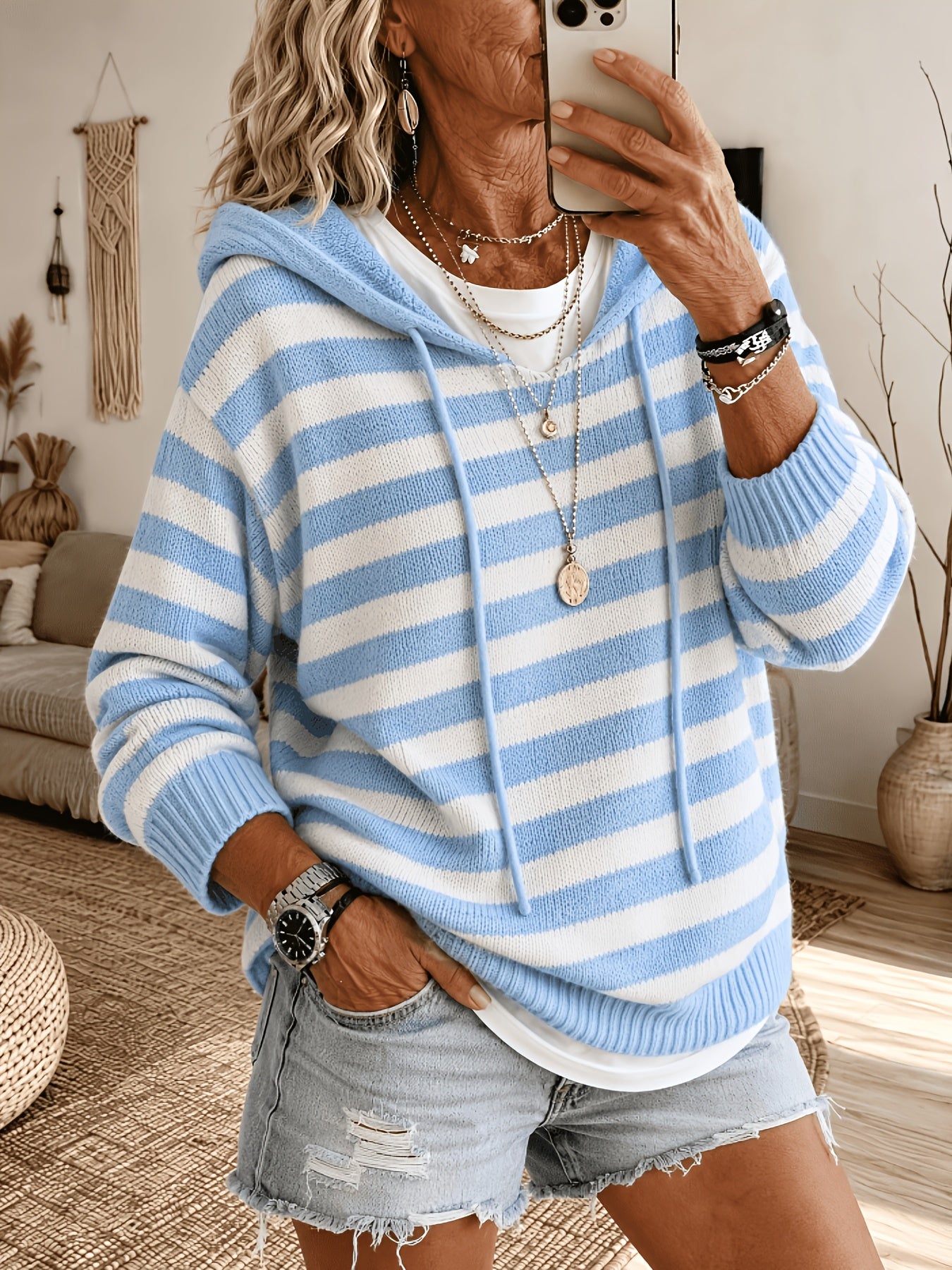 Coralie™ | Floral Batwing Hooded Cardigan