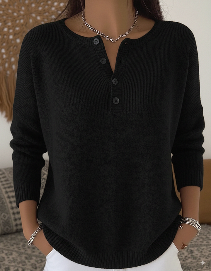 Lily & Lune™| Calm Button-Up Jumper