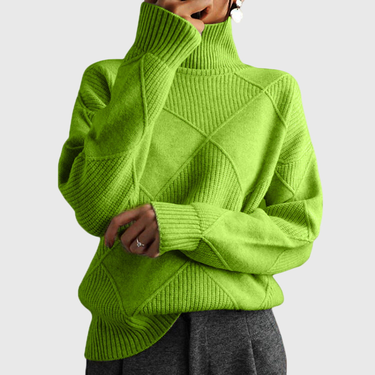 Luna | Turtleneck Knit Sweater