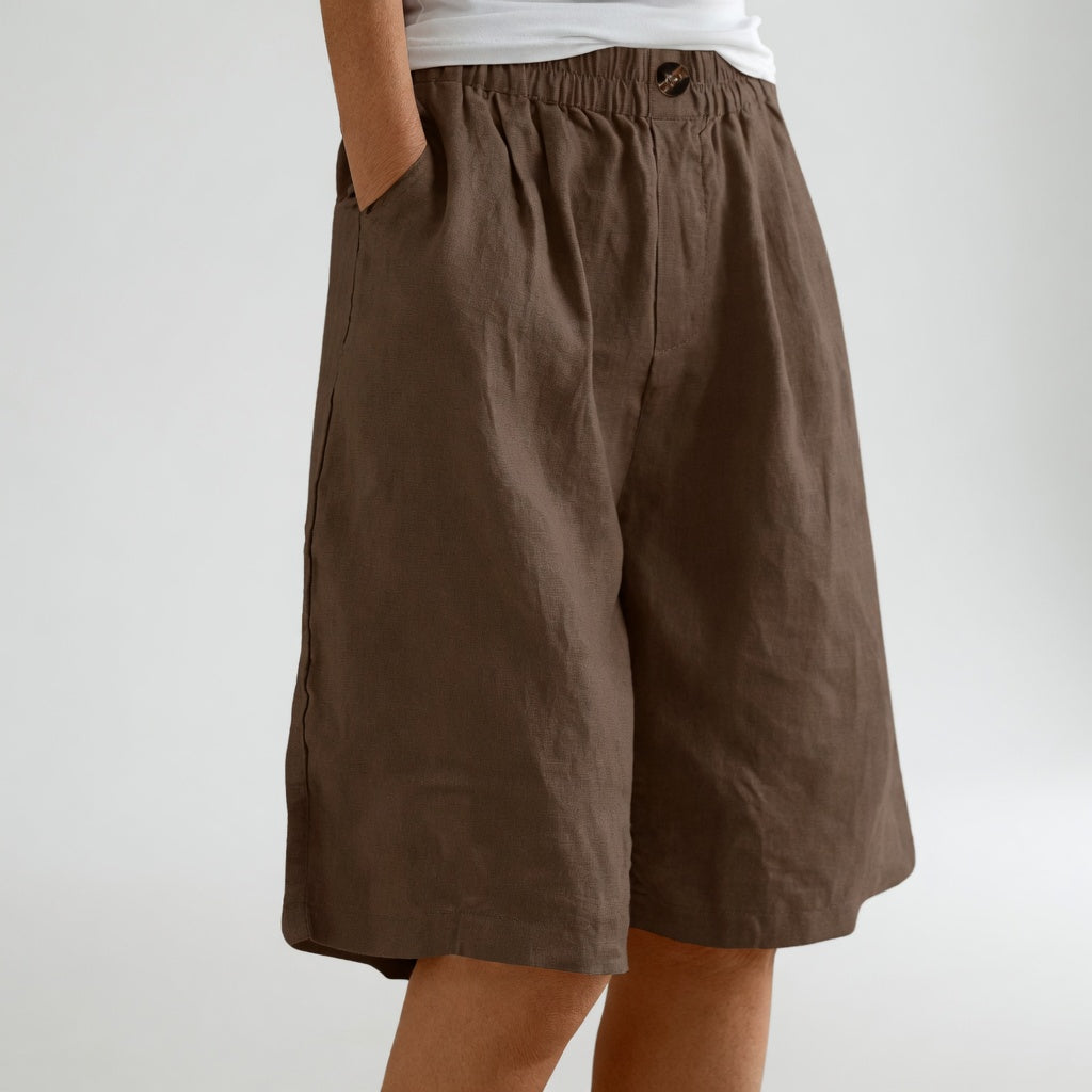 Wandeline™ — Comfortable Natural Summer Elastic Waist Loose Shorts