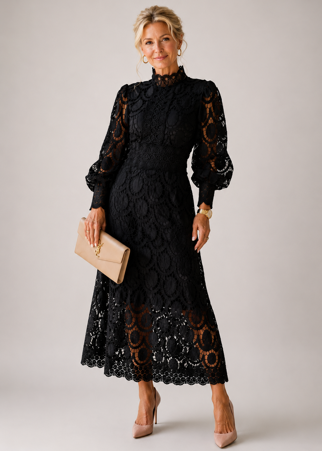 ELOAH™ | Lace Midi Dress