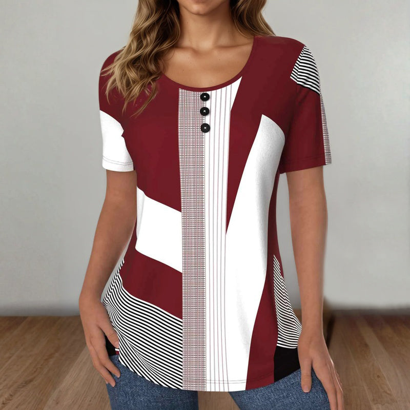 Color Block Striped T-Shirt