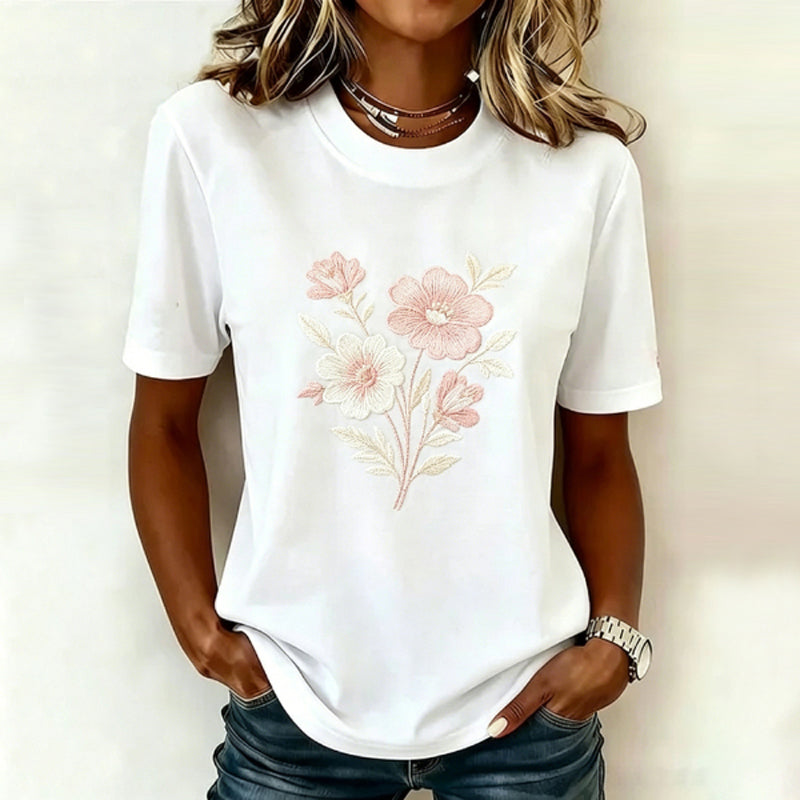 Casual Floral Print T-Shirt