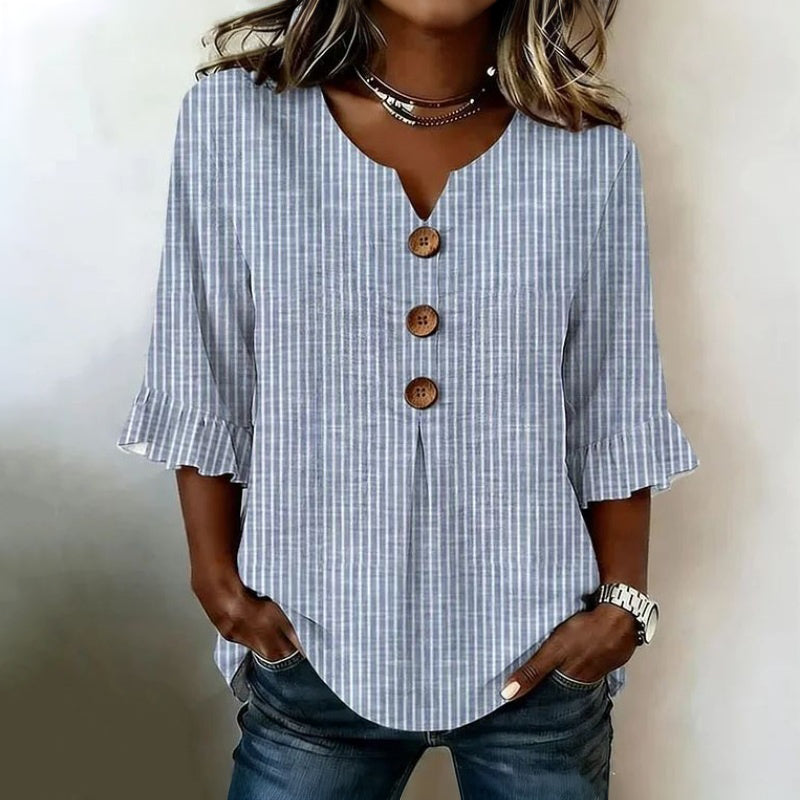 Casual Striped Blouse