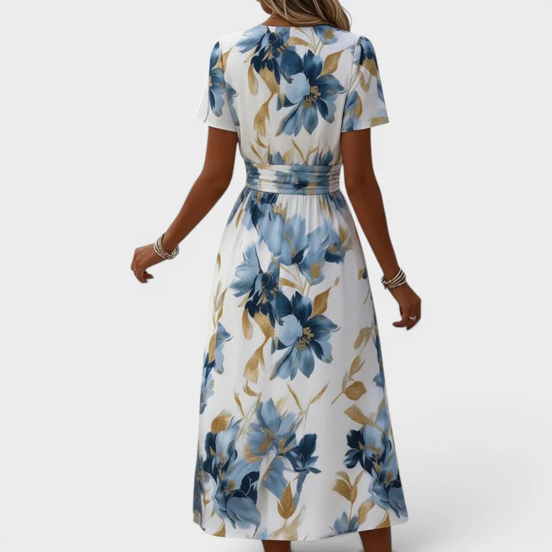 Tricia™ | Flattering Waist Tie Wrap Dress