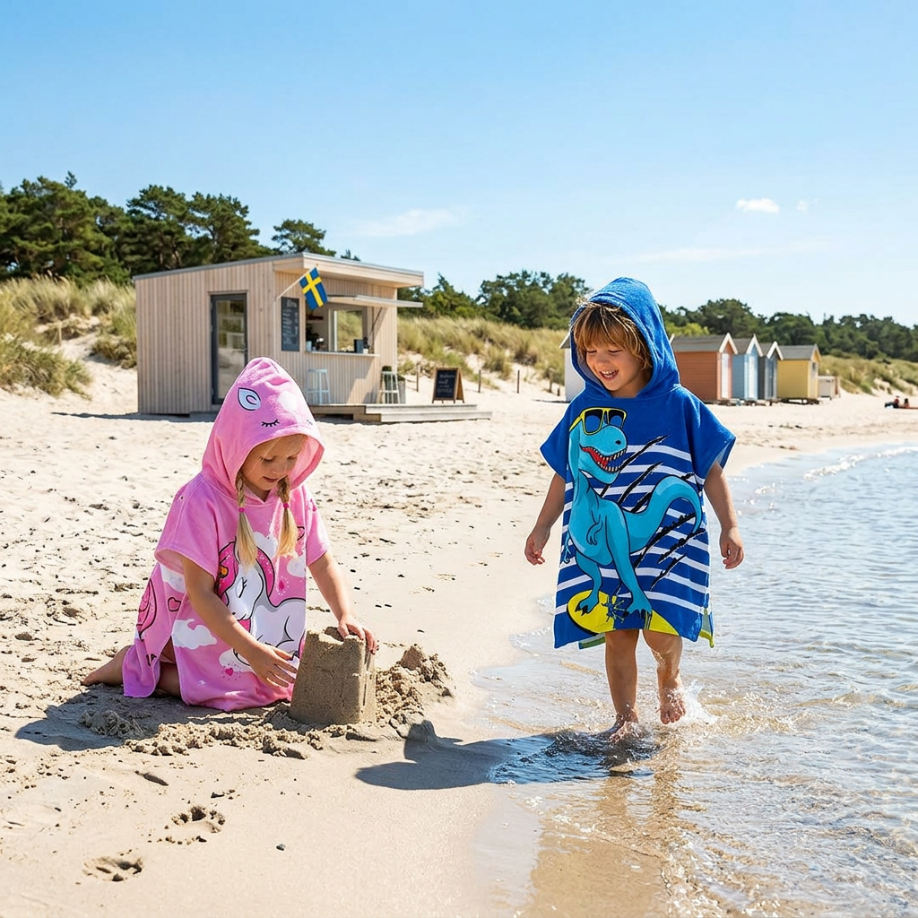 Pinkie™ | Kids Swimming Changing Poncho