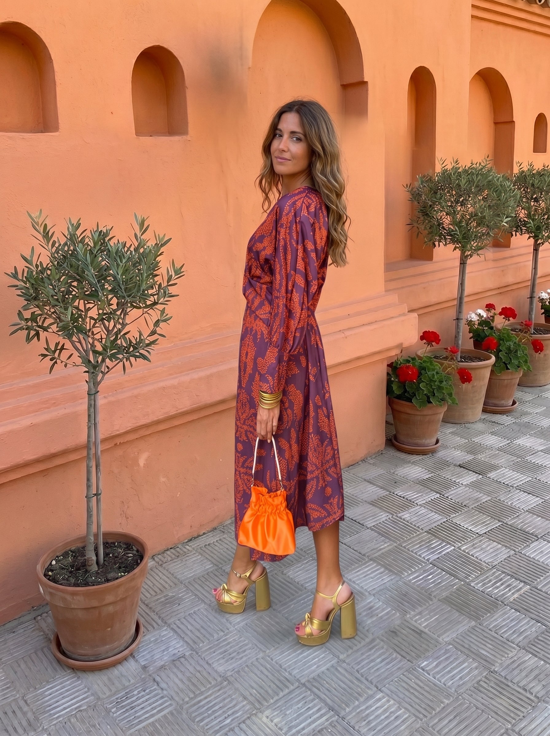 Silvia™ | Midi Dress with Print