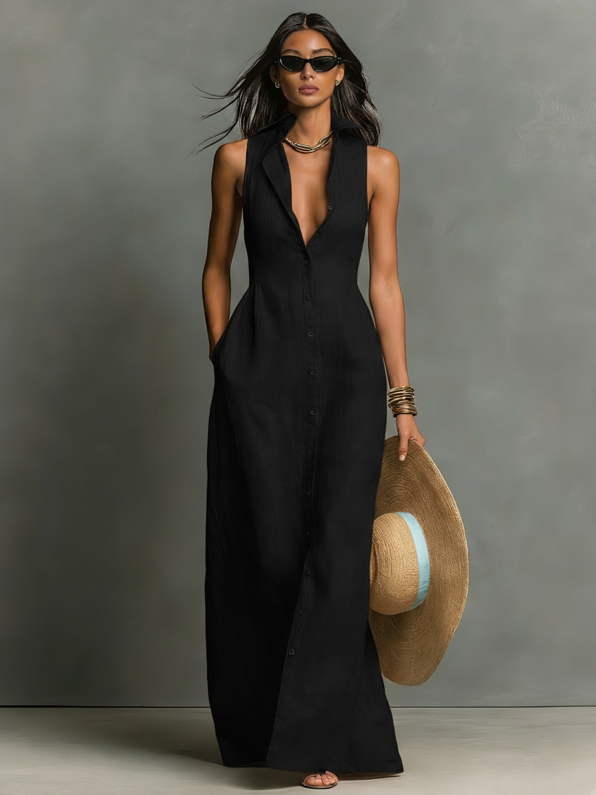 Garnet™ | Elegant beach vacation maxi dress