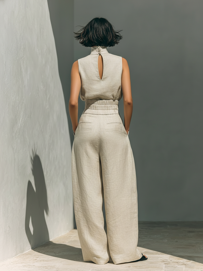 Venancia™ | Minimalist Set Top and Wide Pants