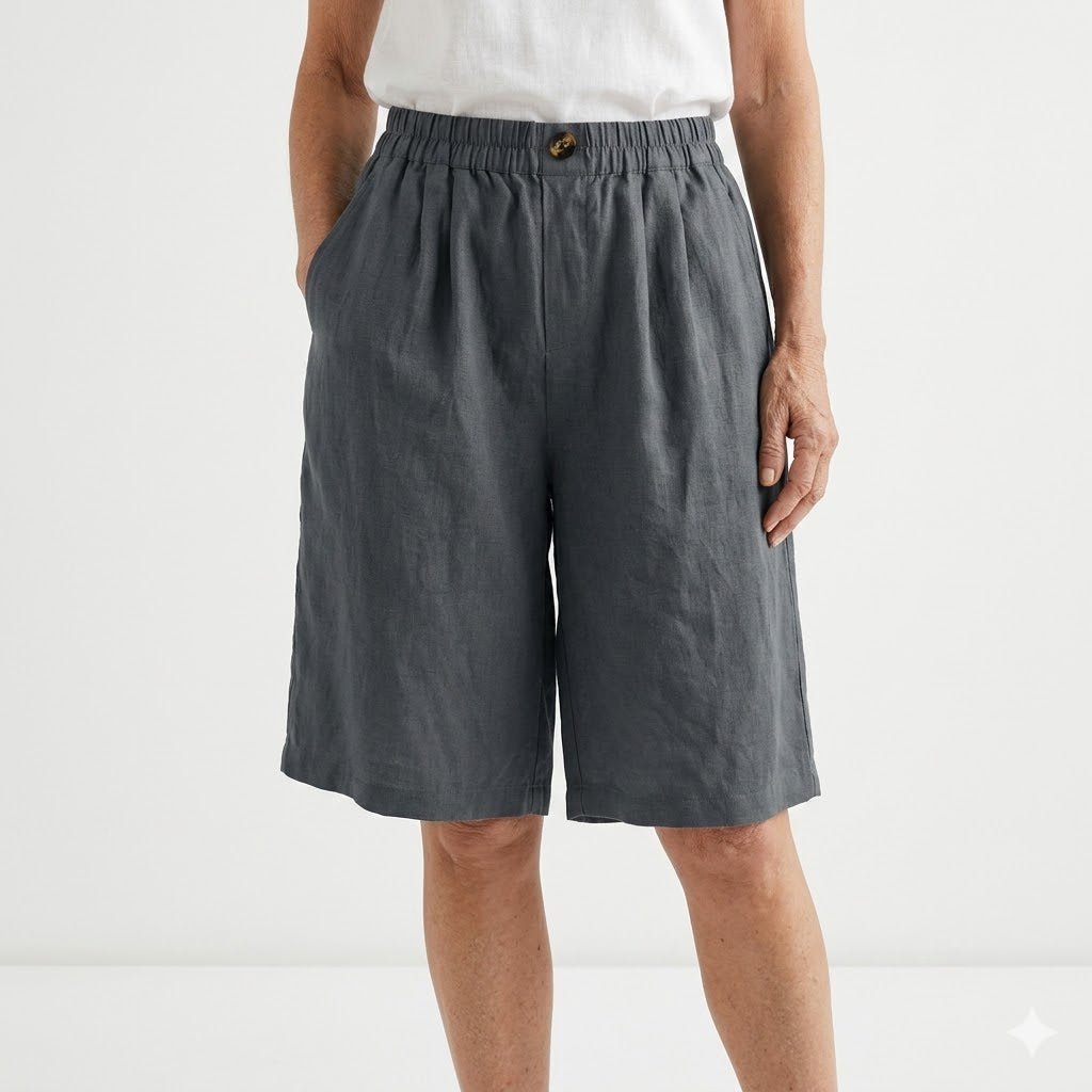 Wandeline™ — Comfortable Natural Summer Elastic Waist Loose Shorts