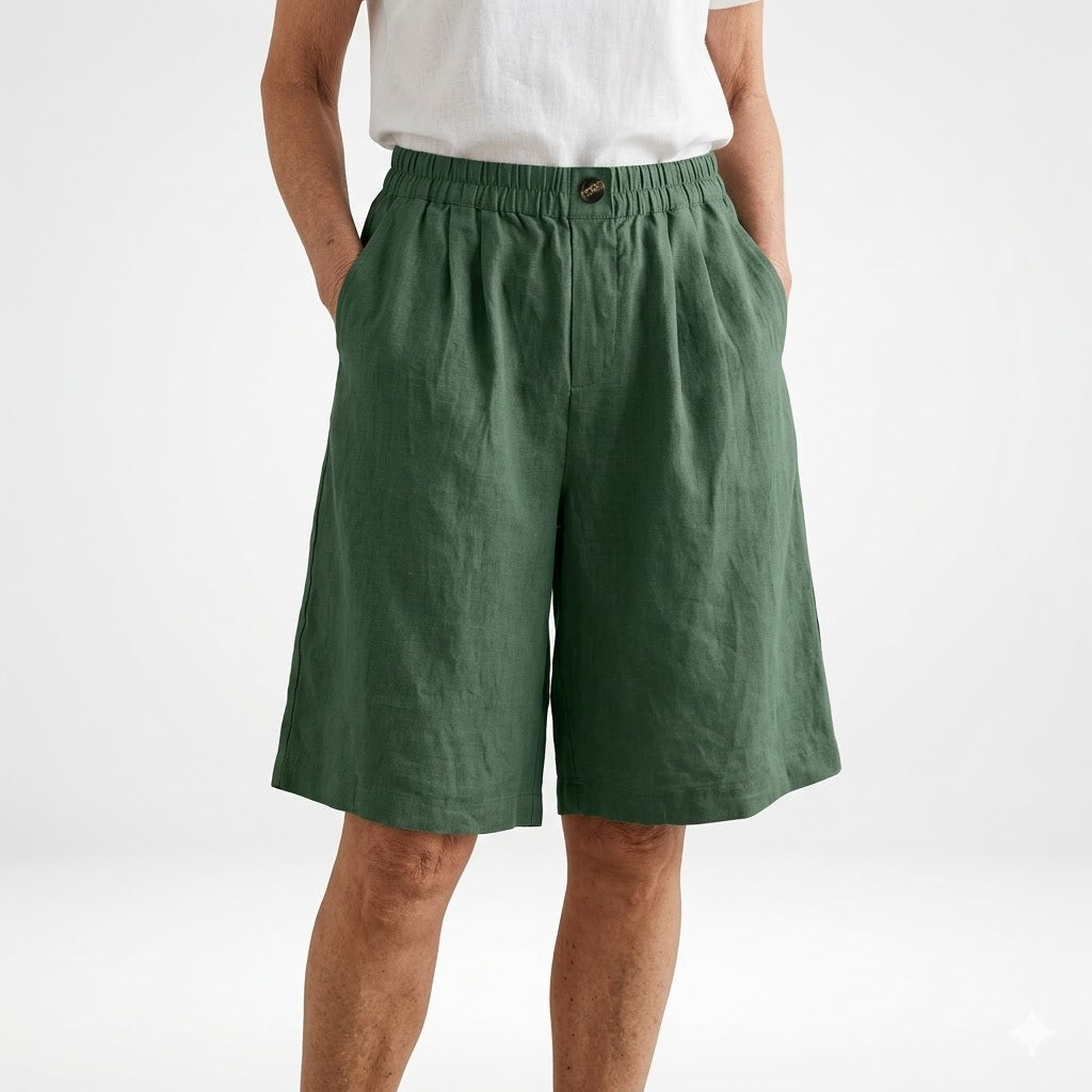 Wandeline™ — Comfortable Natural Summer Elastic Waist Loose Shorts