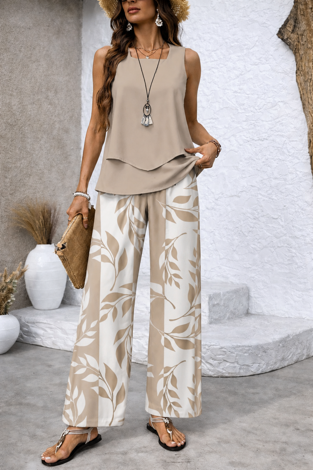 Valentina™ | Elegant Botanical Pant Set
