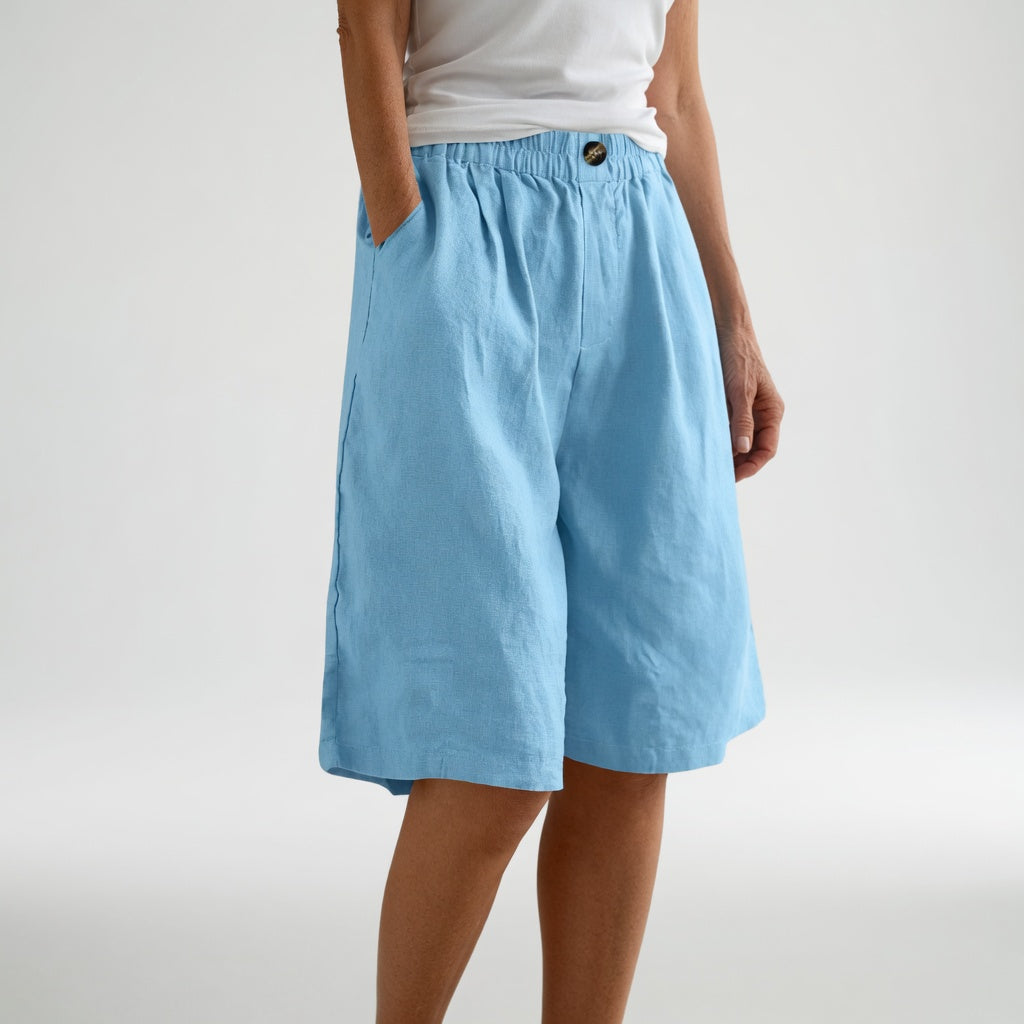 Wandeline™ — Comfortable Natural Summer Elastic Waist Loose Shorts