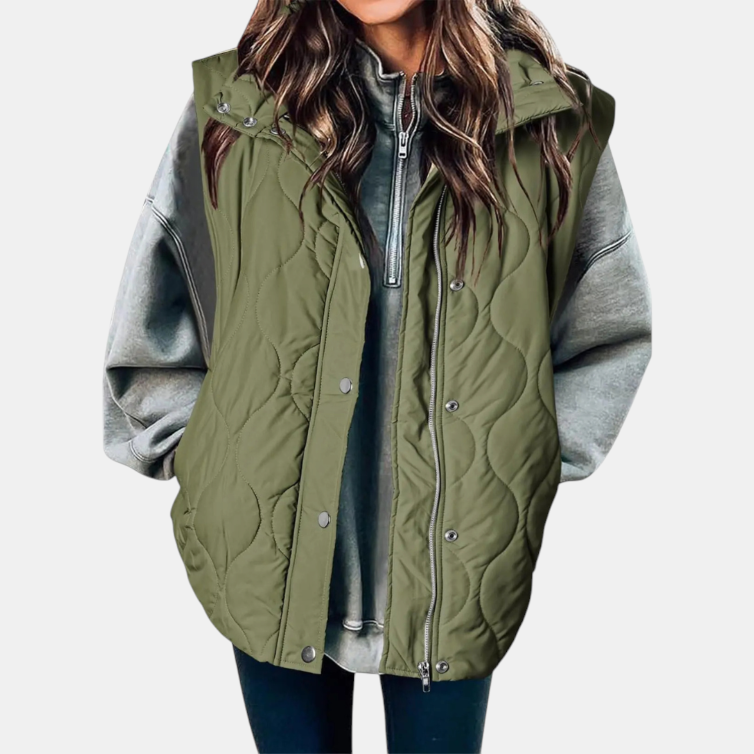 Jeannie™ | Hooded Quilted Puffer Vest