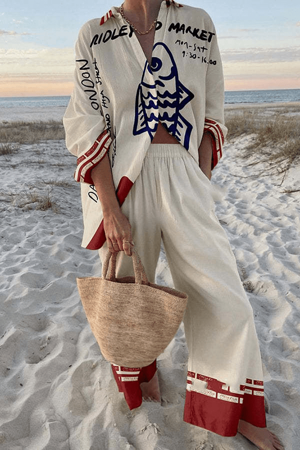 Madilyn™ | Colorful Summer Vacation Shorts Set