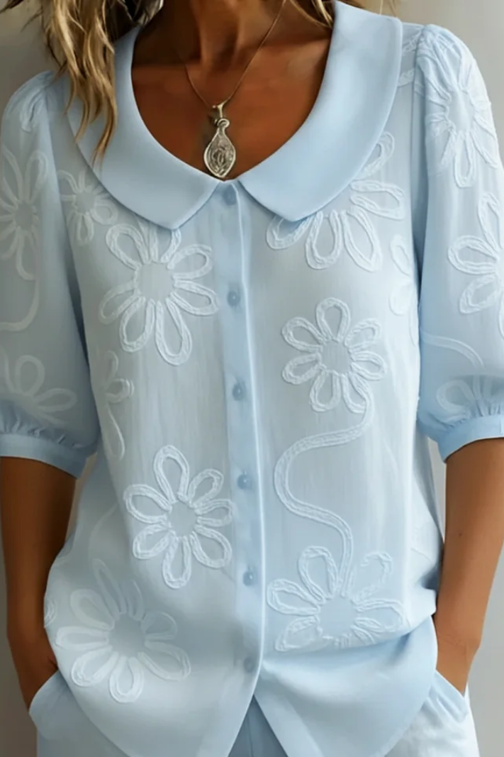 Lauren™ │ Elegant Floral Blouse
