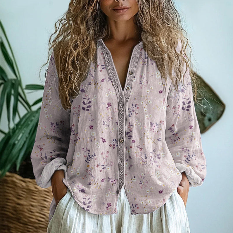 Florence | Vintage Floral Blouse