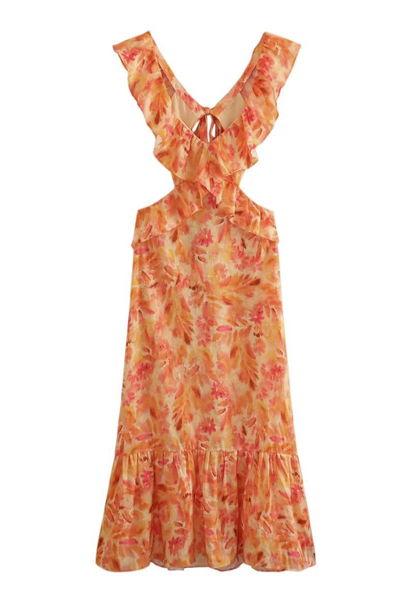 Yafit™ | Floral Ruffle Dress