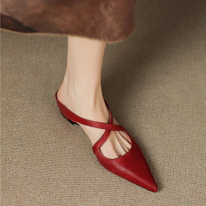 Zoya - Genuine Leather Mules