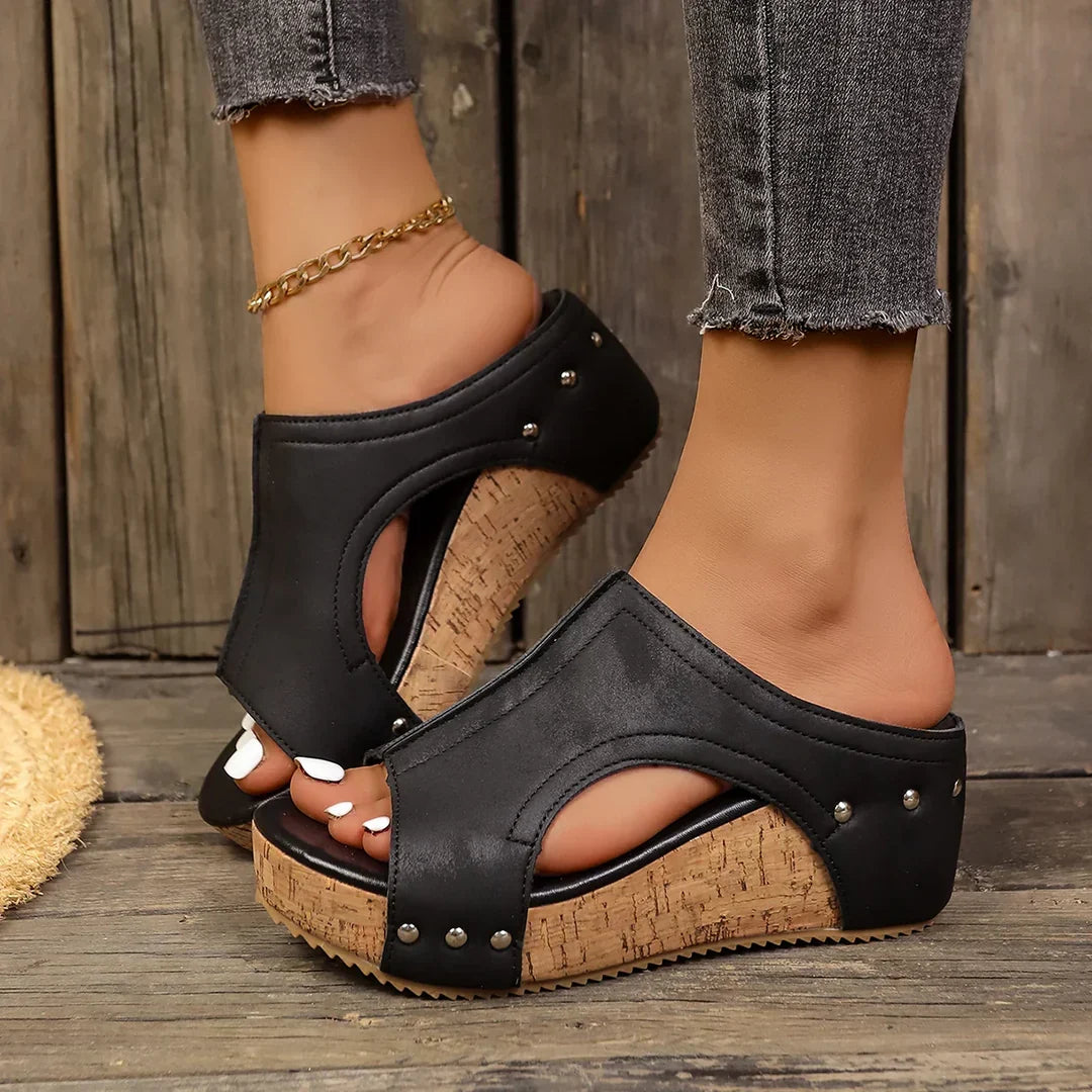Judy™ | Casual Open-Toe Wedge Sandals