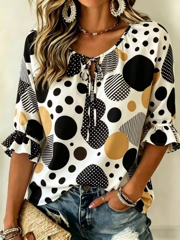 Sloane™ | Polka Dot Print Blouse