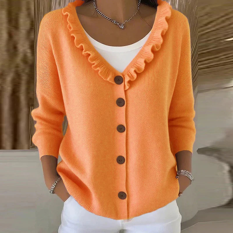 Sabrina™ | Women's Buttoned Long Sleeve Sweater