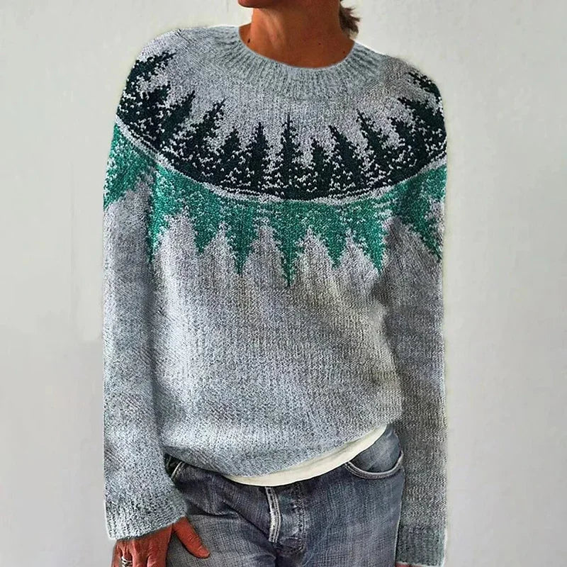 Winona | Alpine Forest Knit Sweater