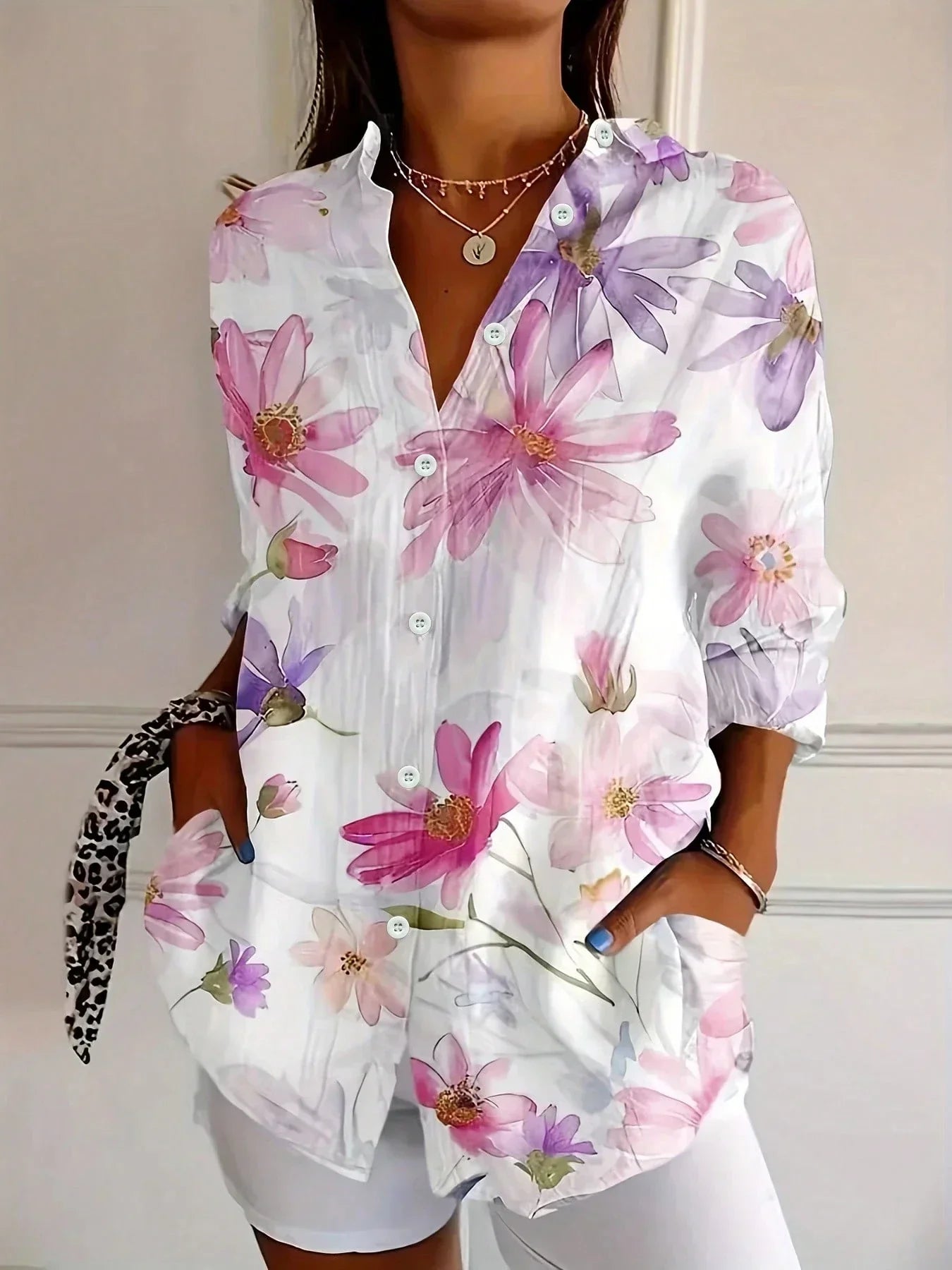 Elowen™ | Colorful Print Blouse
