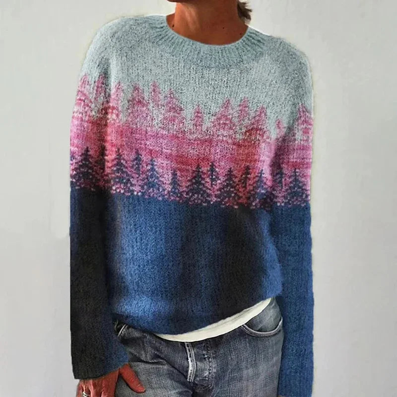 Winona | Alpine Forest Knit Sweater